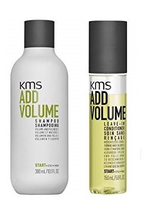 KMS add volume shampoo 300 ml og leave in cond 150 ml DUO